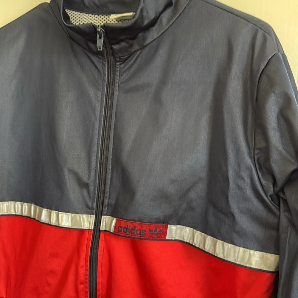 Vintage 80s Adidas USA-Made Colorblock Windbreaker Men’s Medium